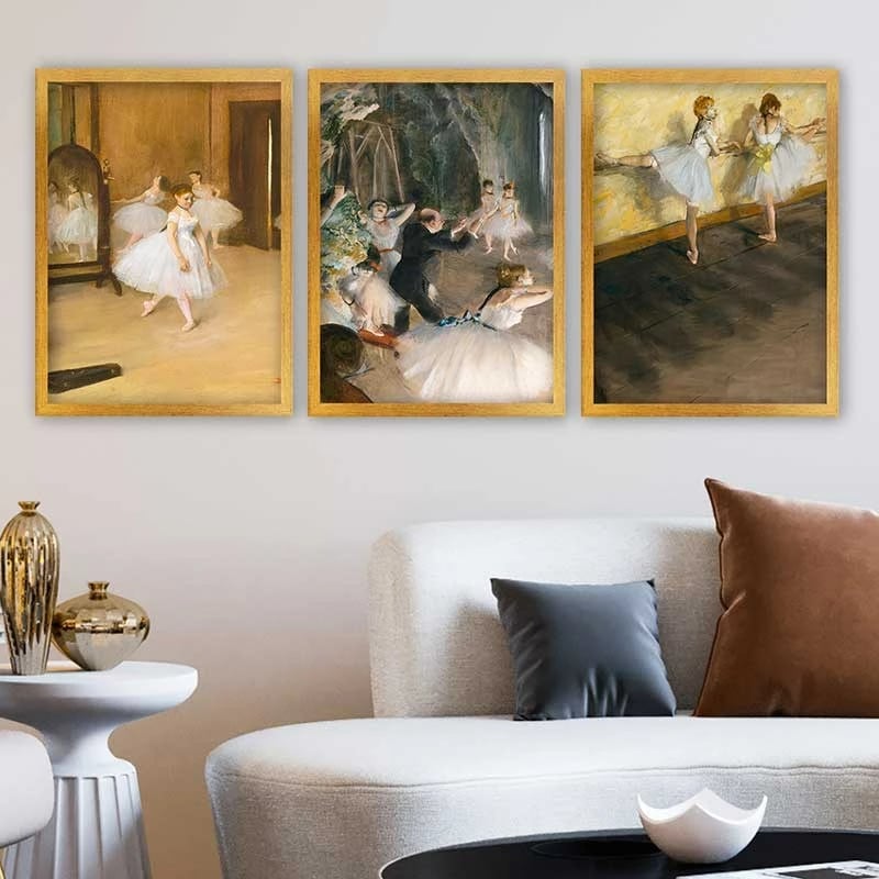 Set pikturash dekorative me kornizë, shumëngjyrëshe, 3 pjesë, Wallity, 3AC_UN2684867_3545