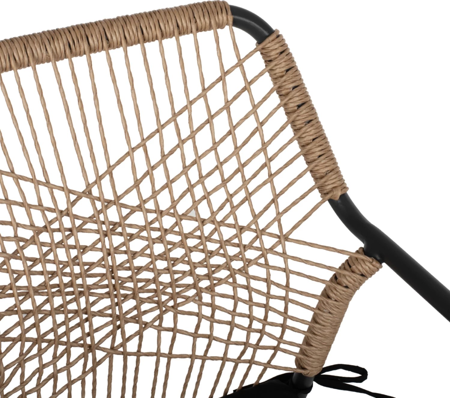 Karrige alumini për jashtë, FH5865.11, kornizë gri e errët dhe shportë bexh, jastëk i zi