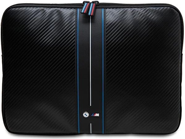 Mbështjellës BMW Carbon Blue Stripe për laptop 14", i zi