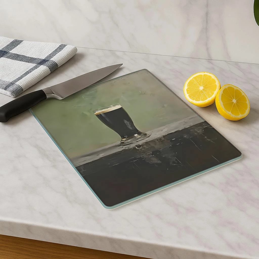 Dërrasë prerëse Hermia, qelq i temperuar, shumëngjyrëshe, Kes-00026, 30x40cm