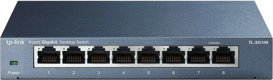 Switch TP-Link 8-Port 10/100/1000Mbps, Desktop, Unmanaged, Gigabit Ethernet