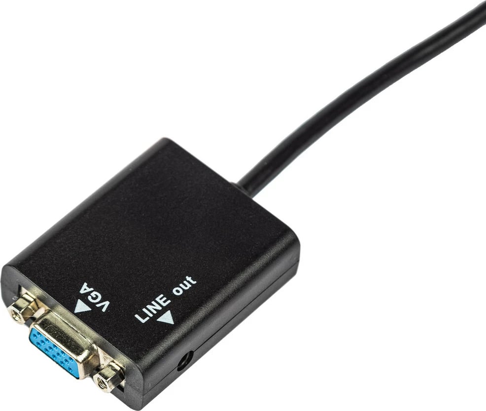 Kabllo pershtates HDMI ne VGA dhe AUX TECH TIME TT24013