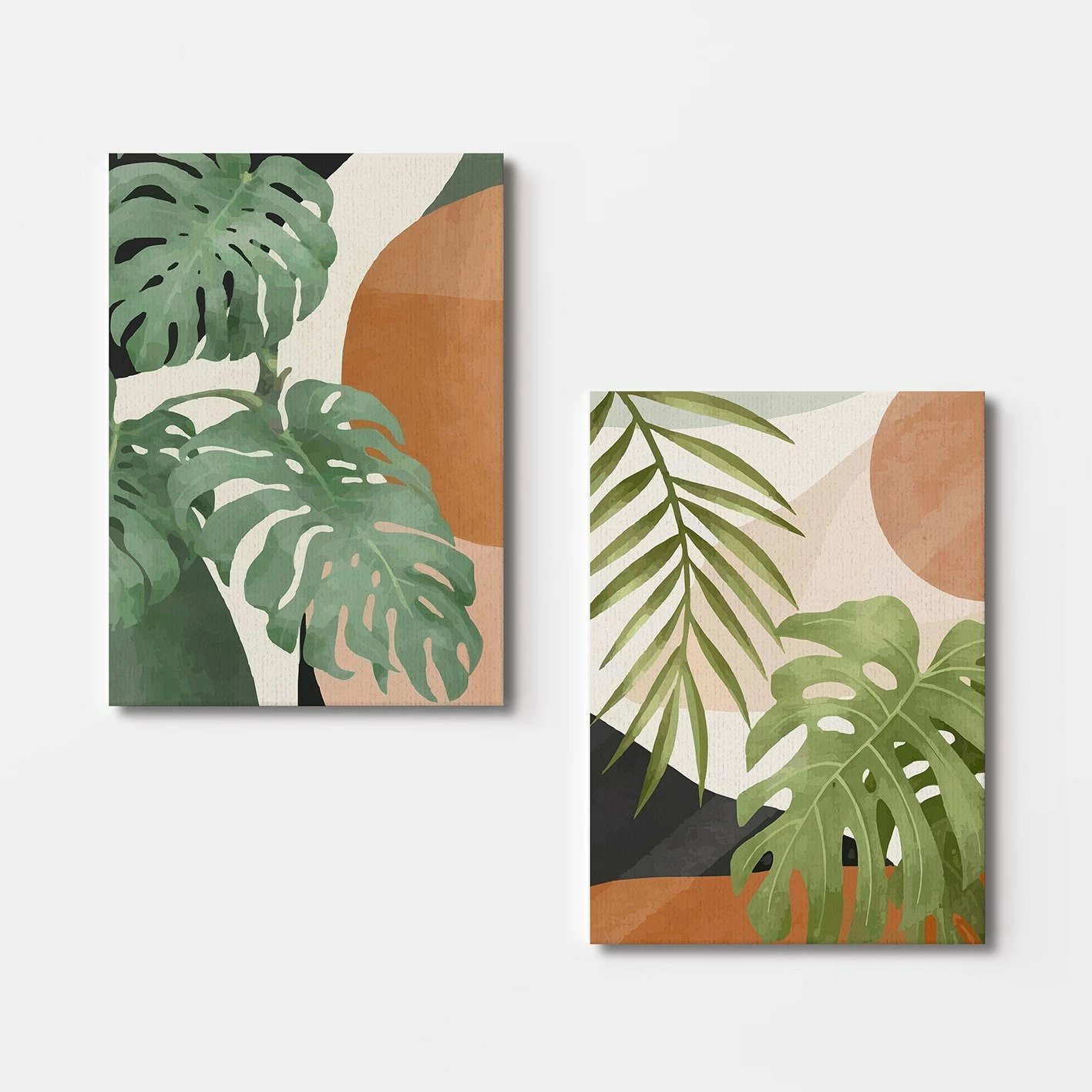 Pikturë dekorative në kanavacë (2 copë), Wallity, 2KNV4299, 50x70cm