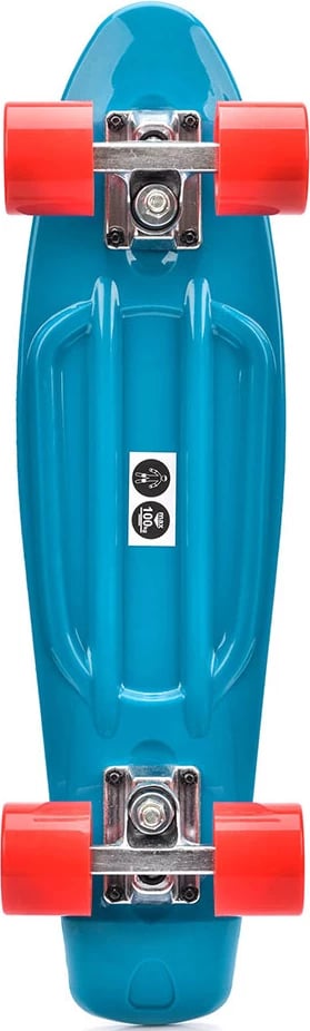 Skateboard plastik Meteor unisex, kaltër