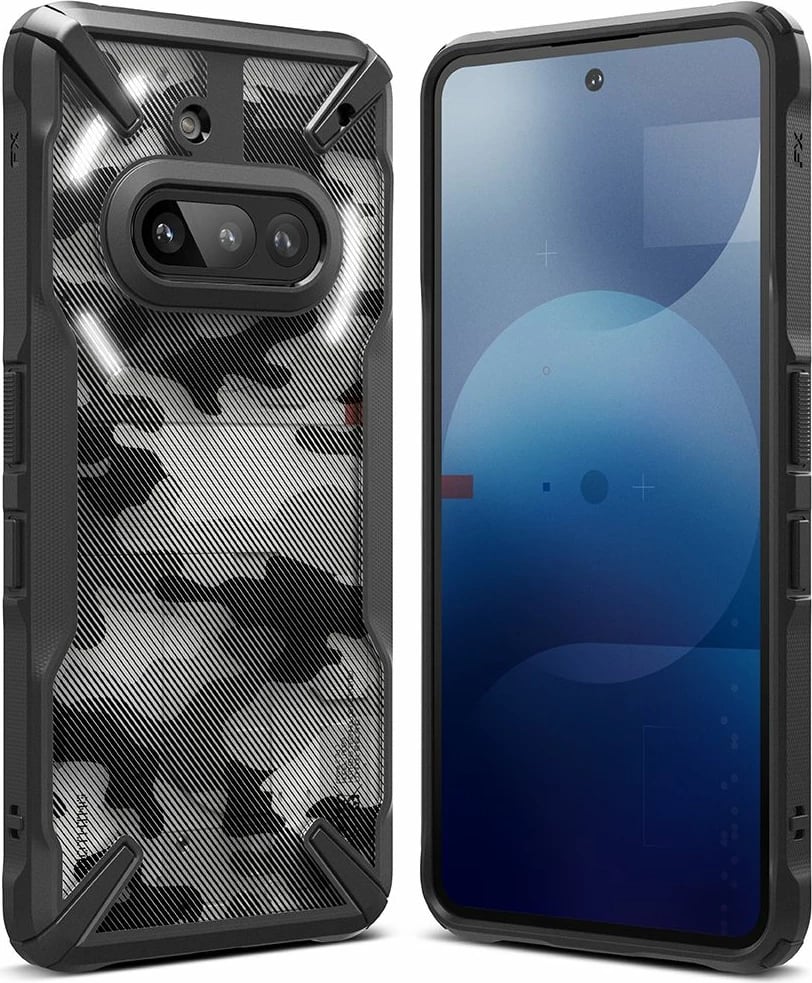 Mbështjellës Ringke Fusion X për Nothing Phone 3A, Gri i tejdukshëm