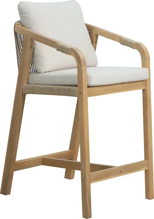 Karrige për bar Luciana dru akacie-bezhë 68x55x97.5cm