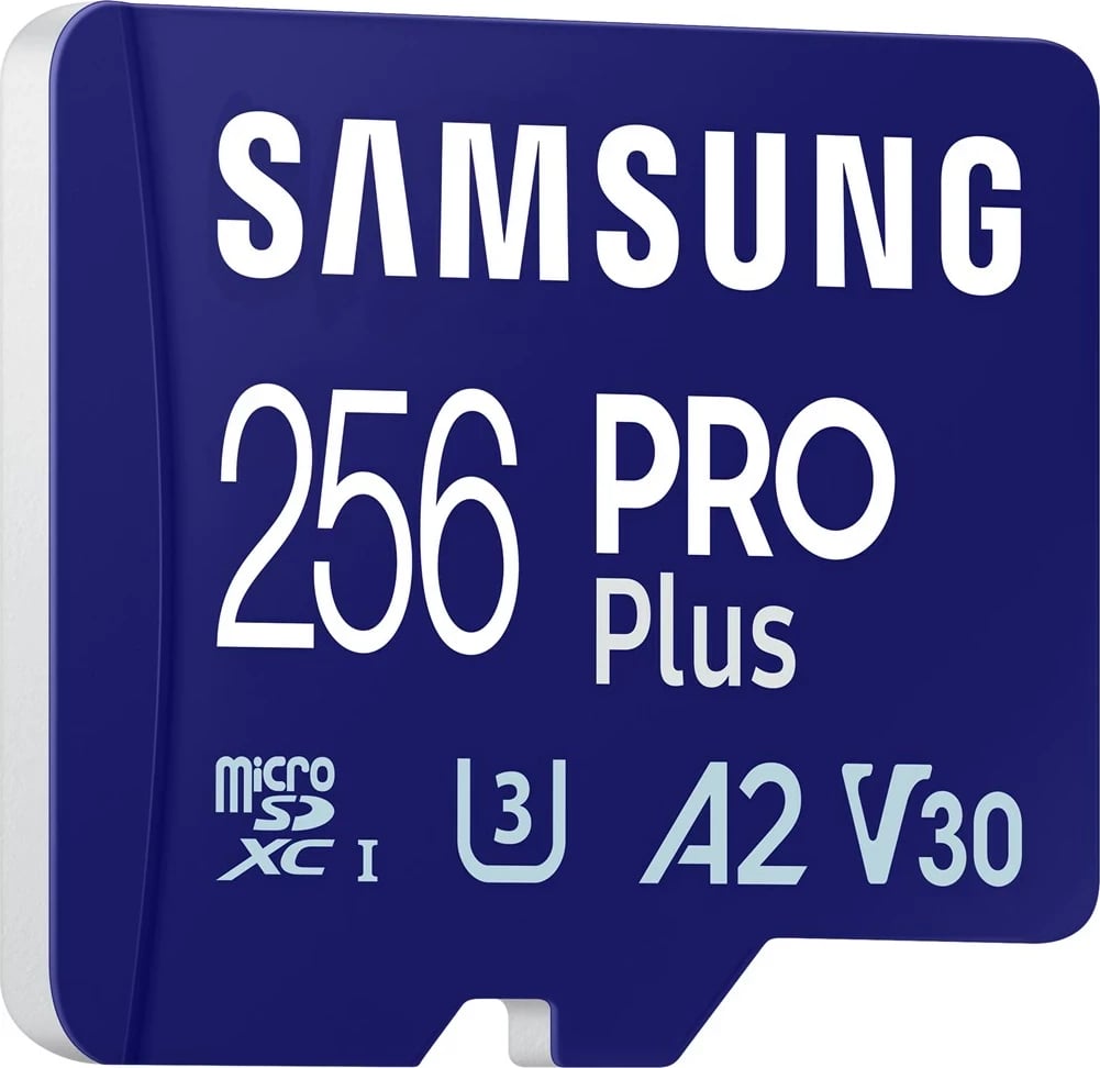 Kartelë memorie Samsung PRO Plus MB-MD256SA/EU, 256 GB, microSD, Blu