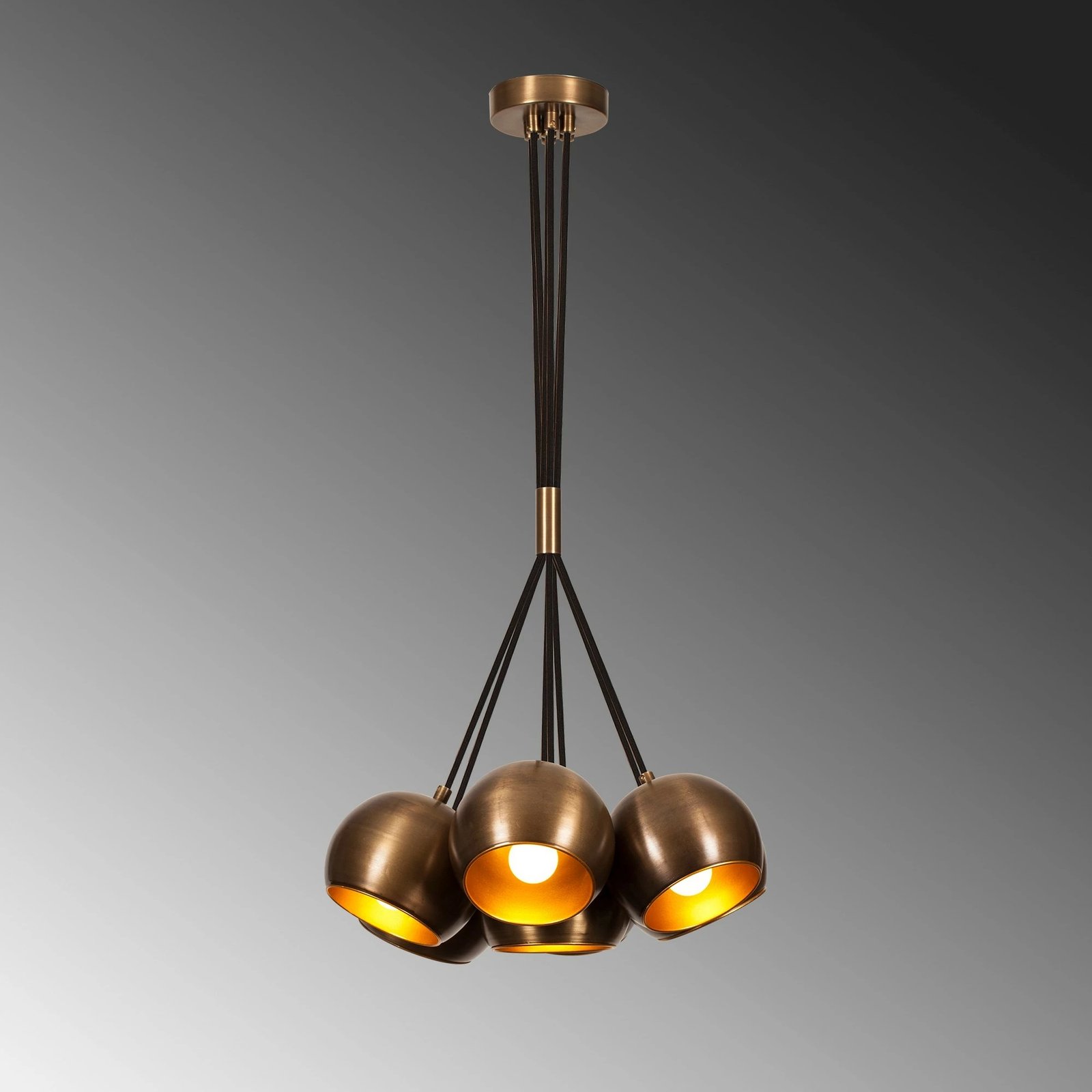 Llambë tavani vintage Sivani MR-626, ngjyrë bakri, trup metalik