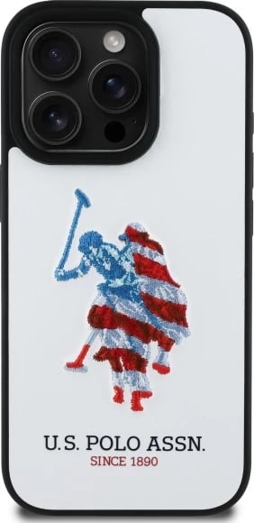 Mbështjellës për celular U.S. Polo Assn. USHCP15XPUSH, për iPhone 15 Pro Max 6.7", lëkurë ekologjike, bardhë Mbështjellës për celular U.S. Polo Assn. USHCP15XPUSH, për iPhone 15 Pro Max 6.7", lëkurë ekologjike, bardhë