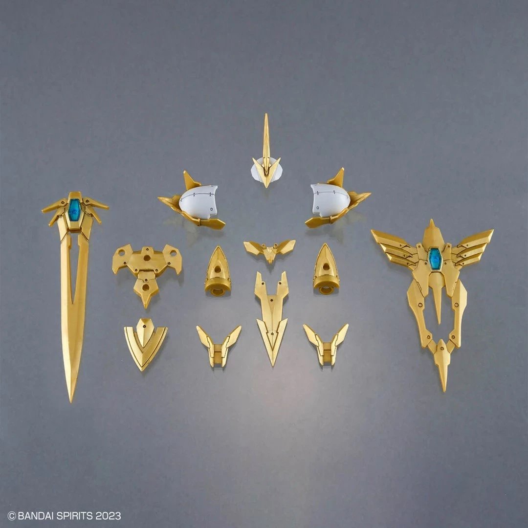 Model figure BANDAI 30MF Class Up Armor Liber Holy Knight, bardhë/ari