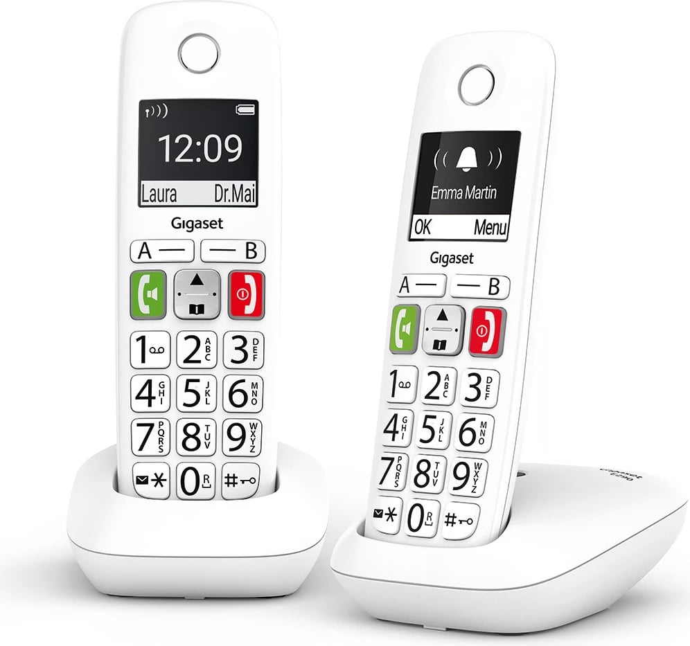 Telefon Gigaset E290 Duo, wireless, i bardhë