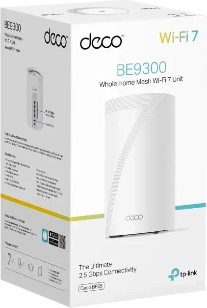 Router TP-Link Deco BE65, WiFi 7, i bardhë