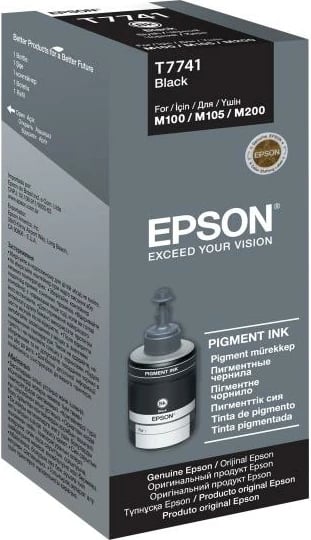 Kartush boje Epson T7741 130 ml pigment për M100/M105/M200, e zezë