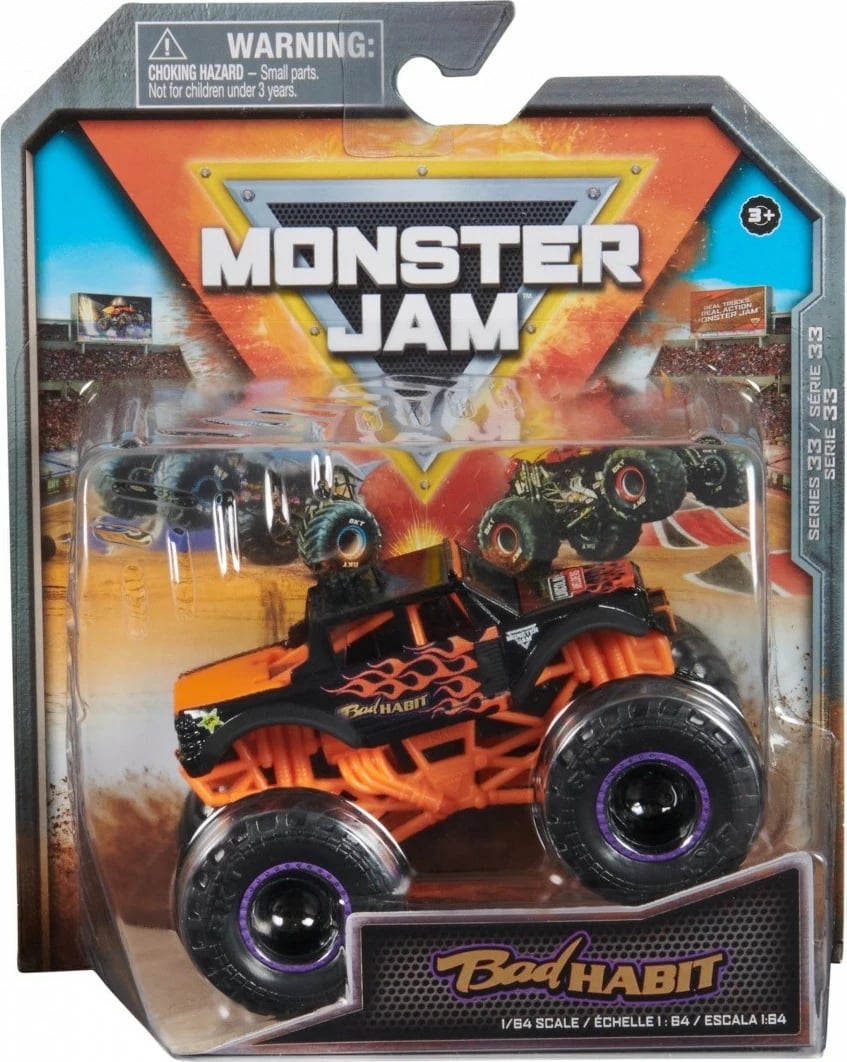 Lodër veturë Monster Jam Spin Master 1:64, metal dhe plastikë, ngjyra të përziera, 1 copë Lodër veturë Monster Jam Spin Master 1:64, metal dhe plastikë, ngjyra të përziera, 1 copë