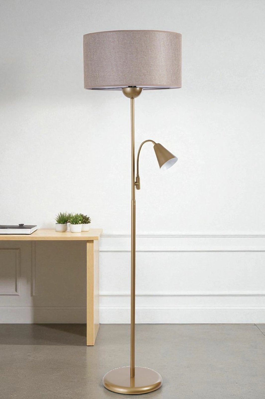 Llambë dyshemeje Opviq, 8940-5, ngjyrë bezhë dhe ari