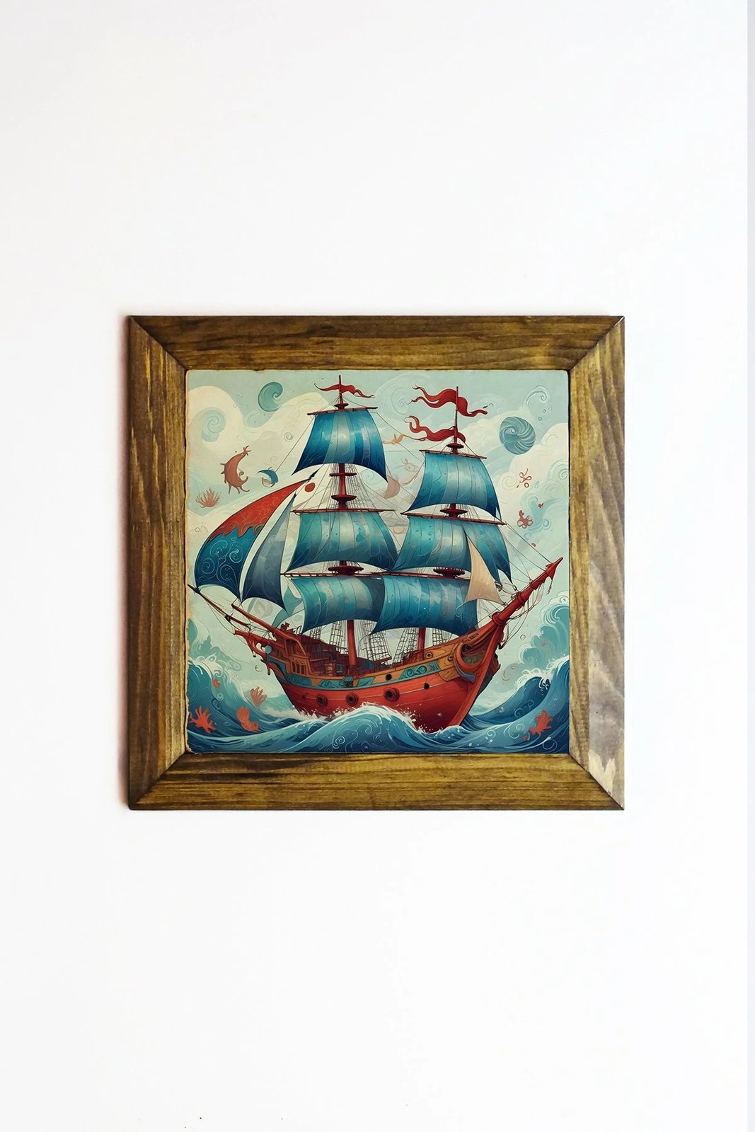 Pikturë dekorative me kornizë, Wallity Ersytastablo46 - 26, shumëngjyrëshe, 26x26cm