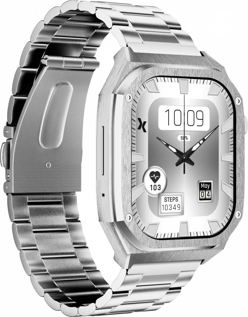 Smartwatch Maxcom FW65 Iron S, 1.91", AMOLED, Bluetooth, Argjend