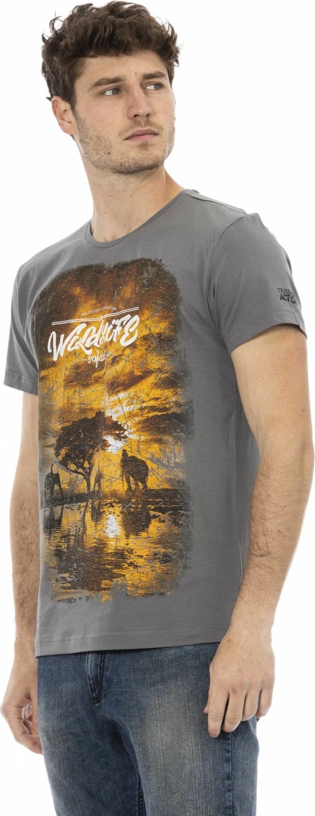 Maicë për meshkuj Trussardi Action, hiri