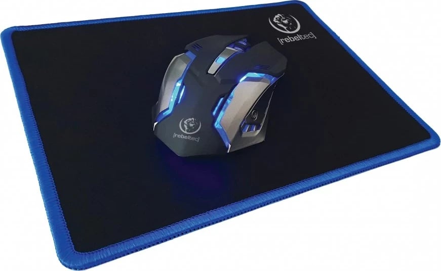 Set gaming Rebeltec SHERMAN, tastierë QZERTY, maus, kufje, USB, e zezë