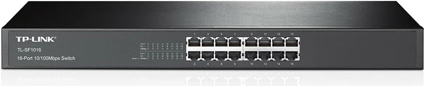 Switch TP-Link TL-SF1016, 16 porte, Rackmount, Fast Ethernet
