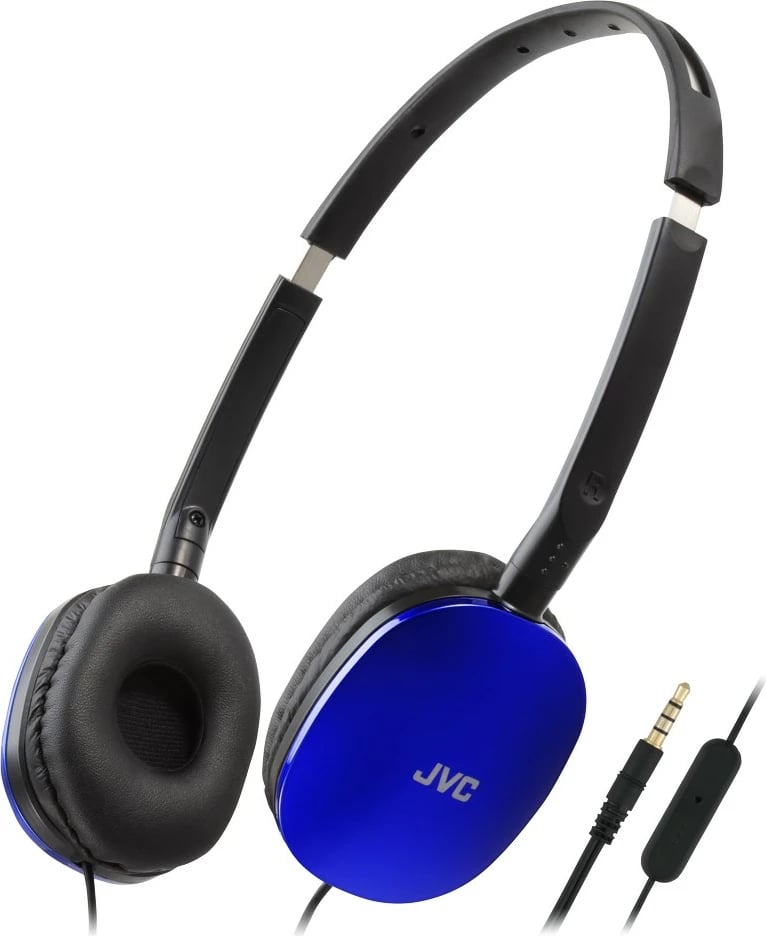 Kufje JVC HA-S160M-AU, me mikrofon, 1.2m kabllo, kaltër Kufje JVC HA-S160M-AU, me mikrofon, 1.2m kabllo, kaltër