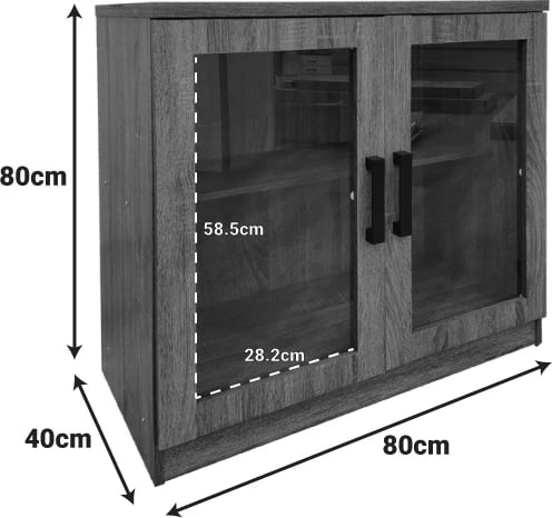 Dollap për këpuca, ngjyrë lisi, 80x40x80cm