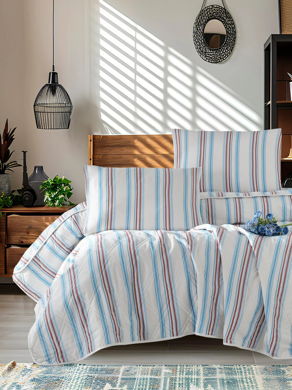 Jorgan për shtrat dopio, L'essentiel Zagreb, kuq e kaltër