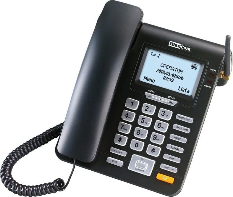 Telefon tavoline GSM Maxcom MM28D HS, i zi
