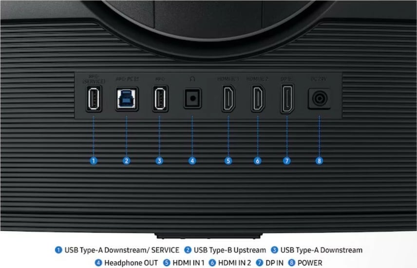 Monitor Samsung Odyssey G7 LS37FG750EUXEN 37" 4K UHD 165Hz i lakuar 1000R HDR600, zi