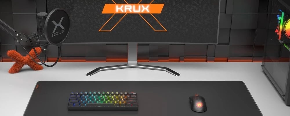 Mikrofon KRUX EDIS 1000, 46 × 150 mm, i zi