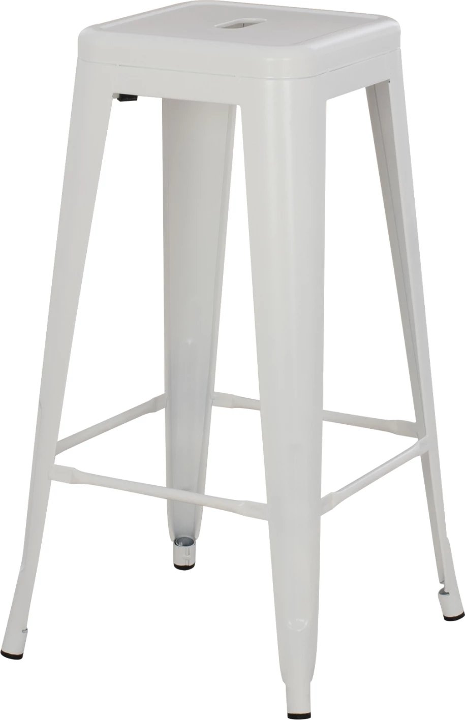 Karrige për bar MELITA-PRO FH8642.41 metalike, ngjyrë e bardhë mat, 43x43x78H cm