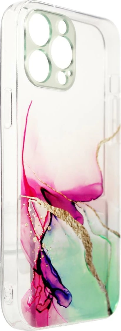 Mbështjellës Hurtel Marble Case për iPhone 12 Pro, TPU, Mint Marble