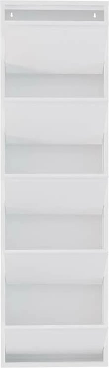 Dollap këpucësh Skye Decor, 5 pjesë, metal i bardhë