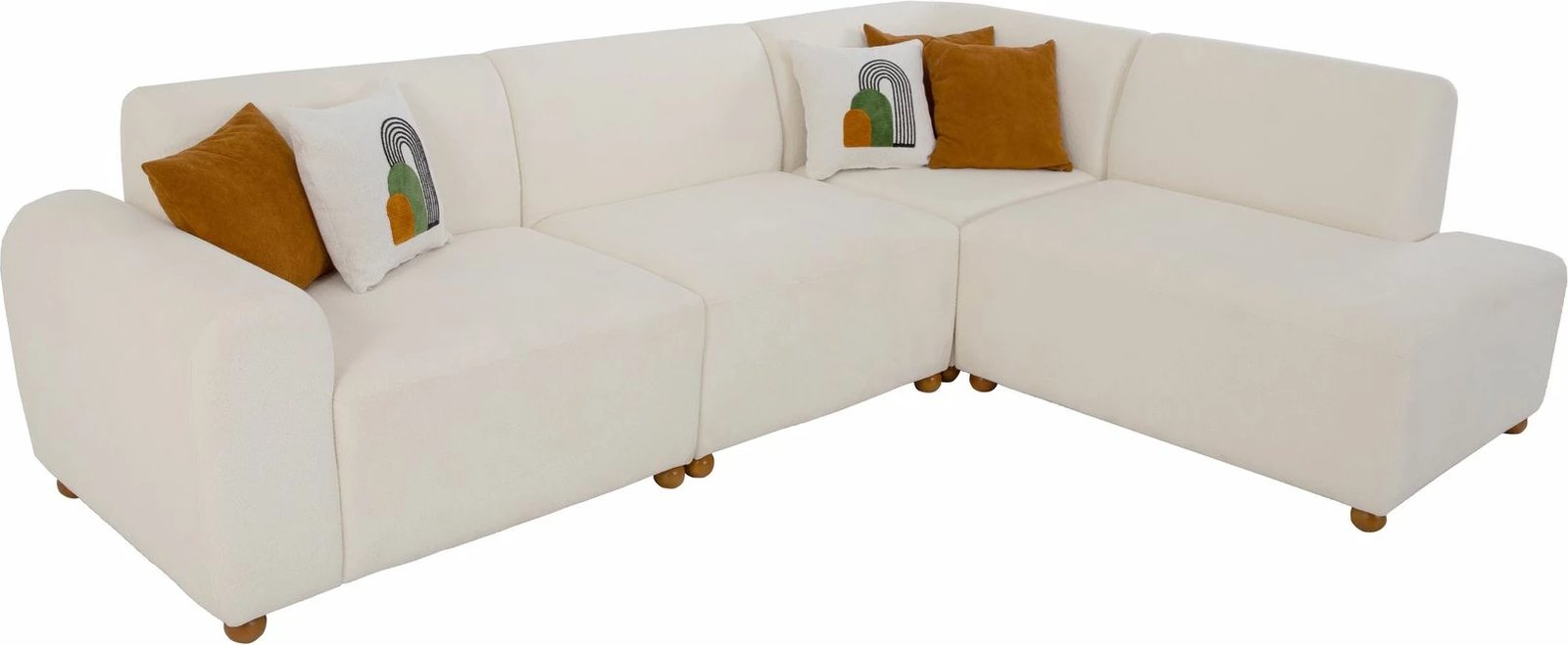 Këndore Atelier del Sofa S-Loft, e bardhë, e djathtë