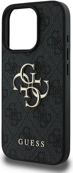 Mbështjellës Guess 4G Big Logo për iPhone 16 Pro, 6.3", i zi