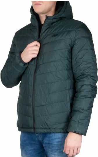 Jakne për meshkuj 4f, ngjyrë e zezë dhe jeshile