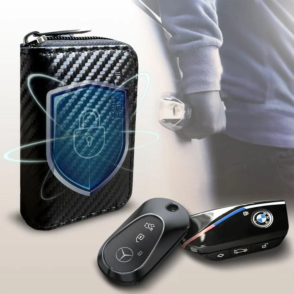 Mbështjellës Tech-Protect KLR300 RFID për çelësa veture, i zi