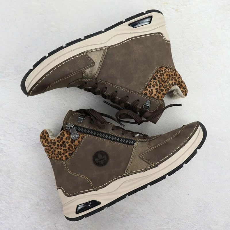 Çizme femrash Rieker 44565-25, kafe leopard