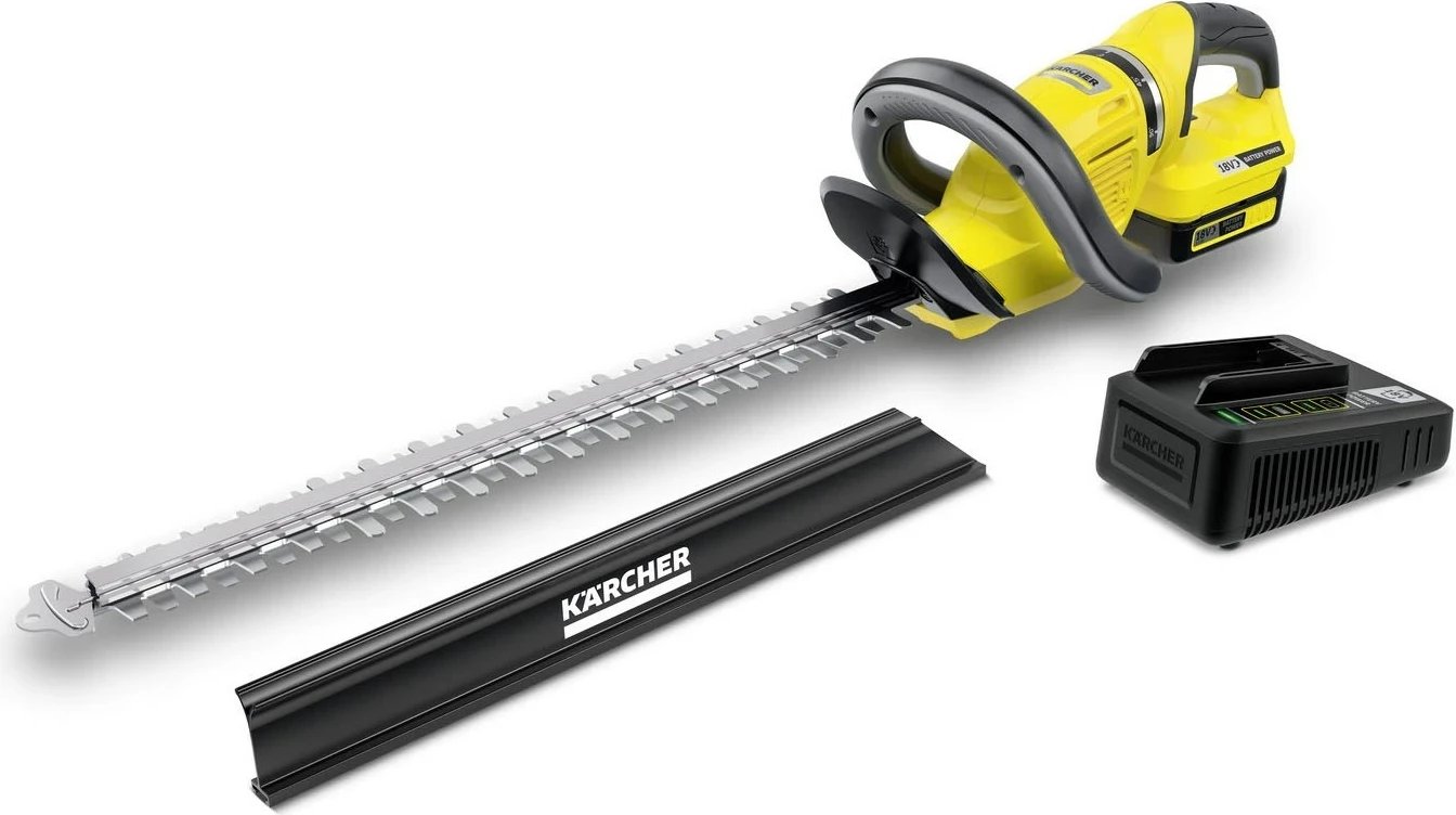 Gërshërë elektrike pa kabllo KARCHER HGE 18-50 Battery Set, 18V, 2.5Ah, e verdhë/zezë