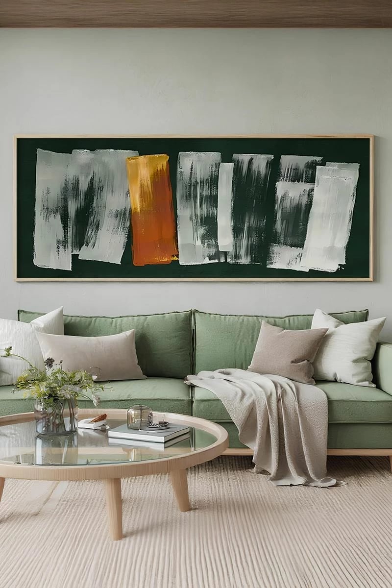 Pikturë dekorative me kornizë, Wallity, Artsmdfyty16-3370, shumëngjyrëshe, 33x70cm