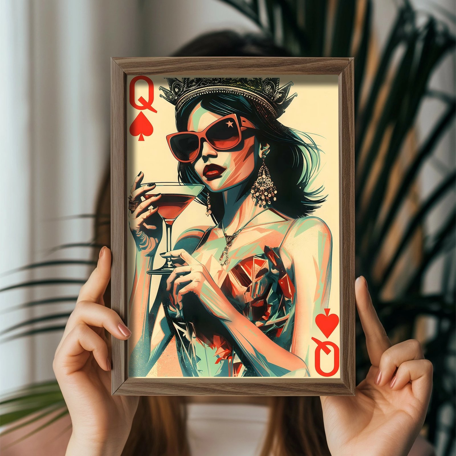 Pikturë dekorative me kornizë MDF, Wallity, GE114-L, shumëngjyrëshe