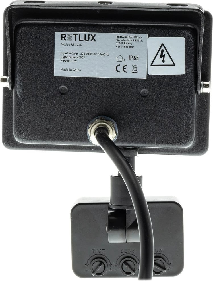 Reflektor me sensor Retlux RSL 246, LED 4000K, 10W