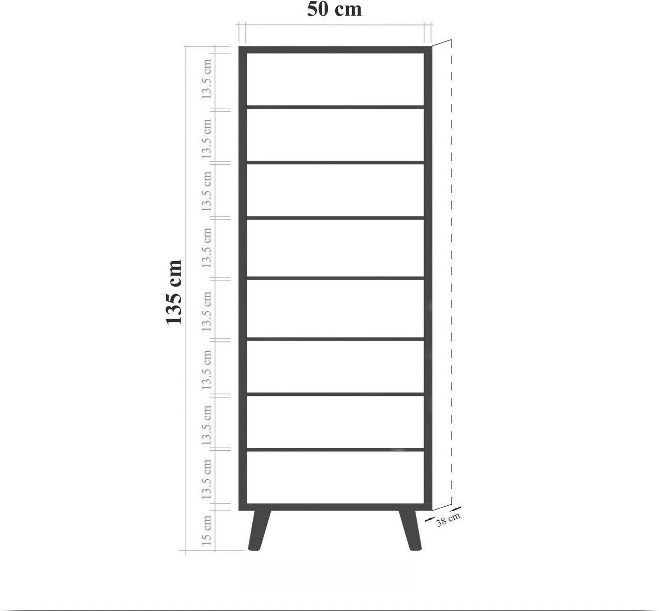 Dollap këpucësh Skye Decor, Vegas - B 957, i bardhë, me dekor modern