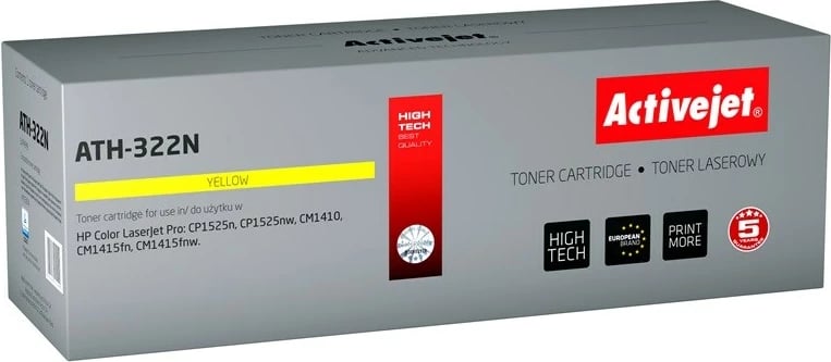 Toner zëvendësues Activejet ATH-322N për printer HP, i verdhë