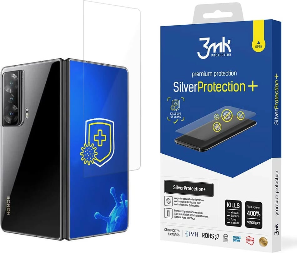 Folie mbrojtëse ekran celular, 3mk Protection, SilverProtection+, për Honor Magic V2, antimikrobiale, vetë-rigjeneruese, forcim 400%