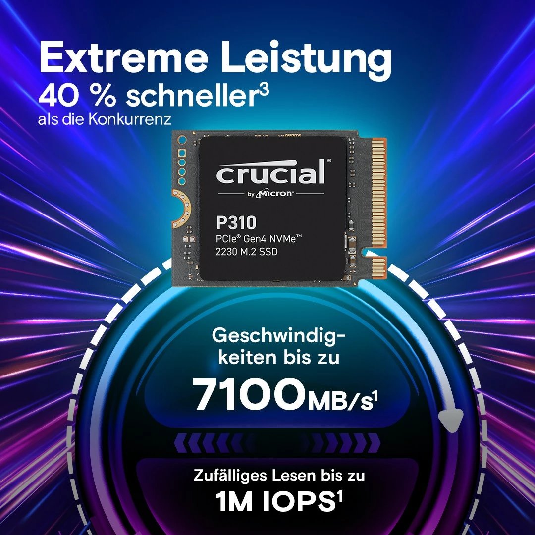 SSD M.2 Crucial P310 2TB NVMe PCIe Gen4 2230