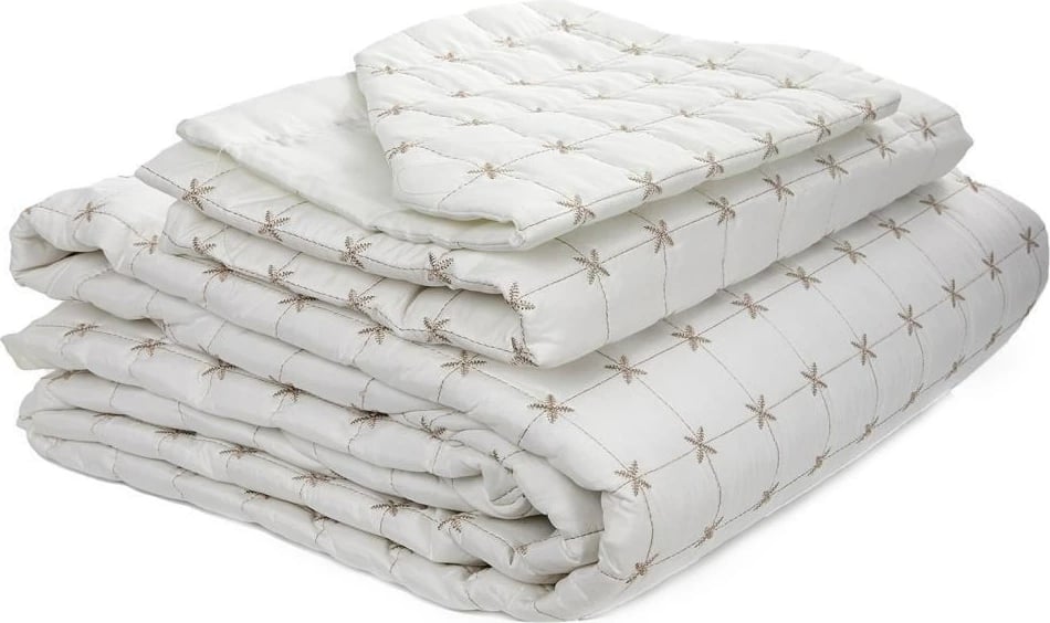 Set mbulesë dysheku dopio L'essentiel, Yıldız, krem