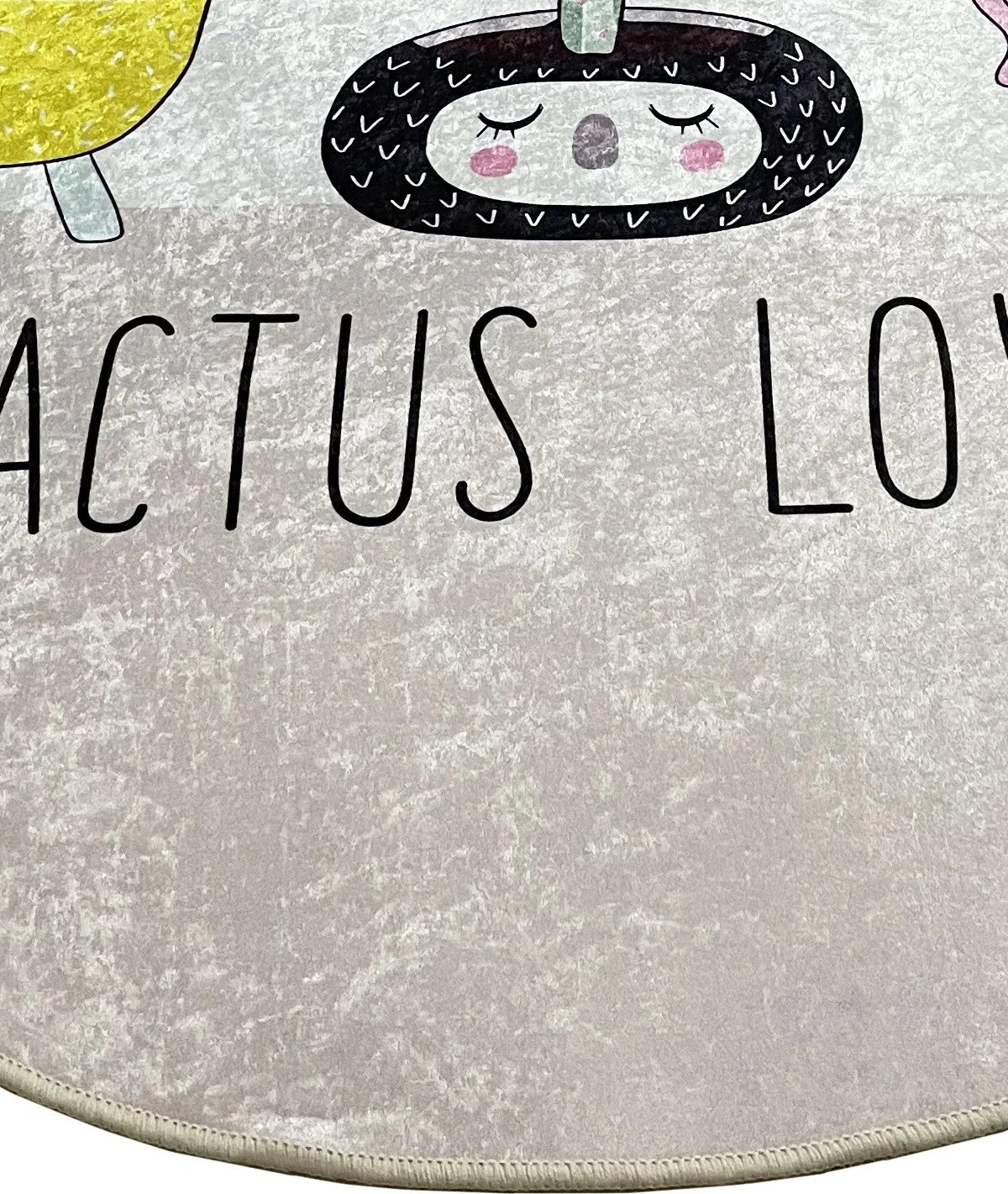 Tapet banje Mijölnir, dizajn Cactus Lover, ngjyra rozë, 80 cm