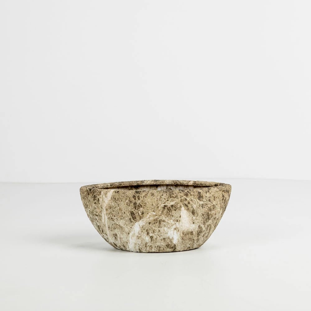 Set vazo për bimë NANGA, 2 copë, qeramikë, bezhë-kafe, 46x22x20cm