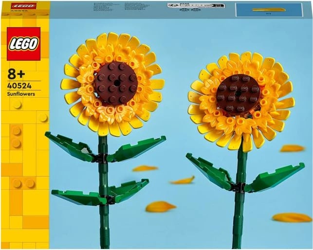 Set ndërtimi LEGO Creator 40524 Sunflowers, 2 luledielli, për moshat 8+, verdhë/jeshile